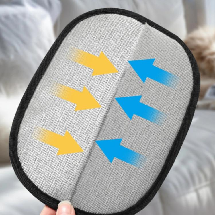 Electrostatic pet hair glove for furniture and clothing