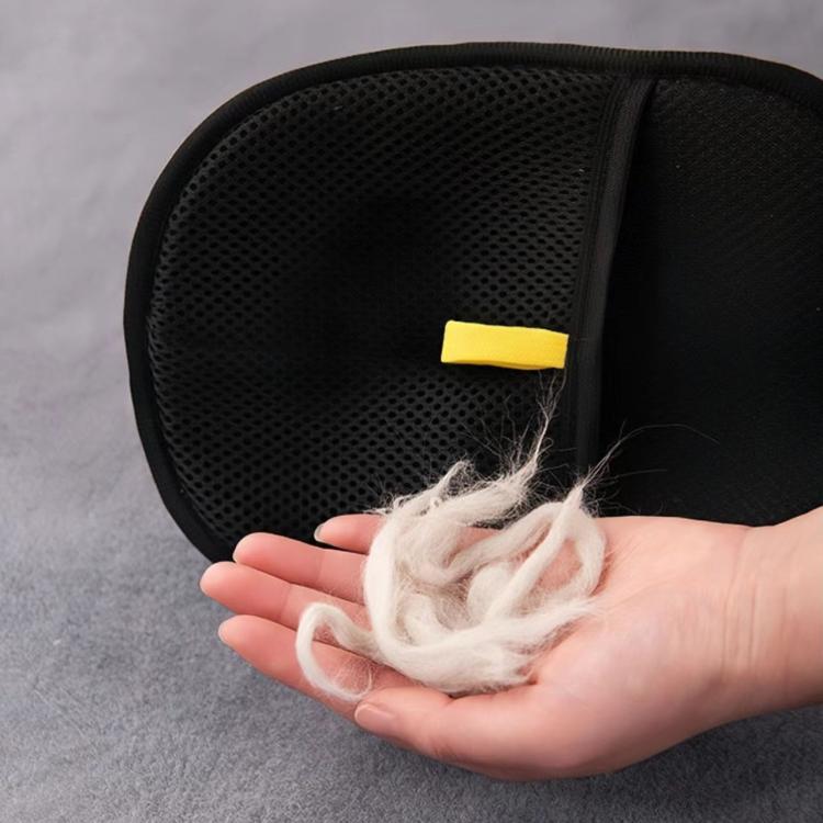 Black washable pet hair remover glove dimensions and features